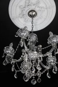 Beautiful antique chandelier closeup