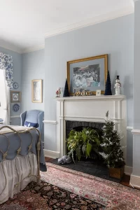 Peyton Mae bedroom closeup of decorative fireplace