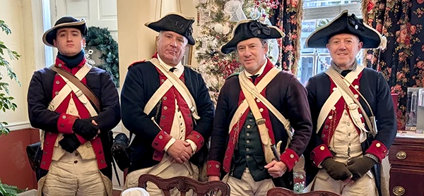 Fredericksburg History - revolutionary war soldiers at The Richard Johnston Inn