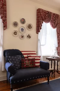 The Virginian closeup of patriotic seating area